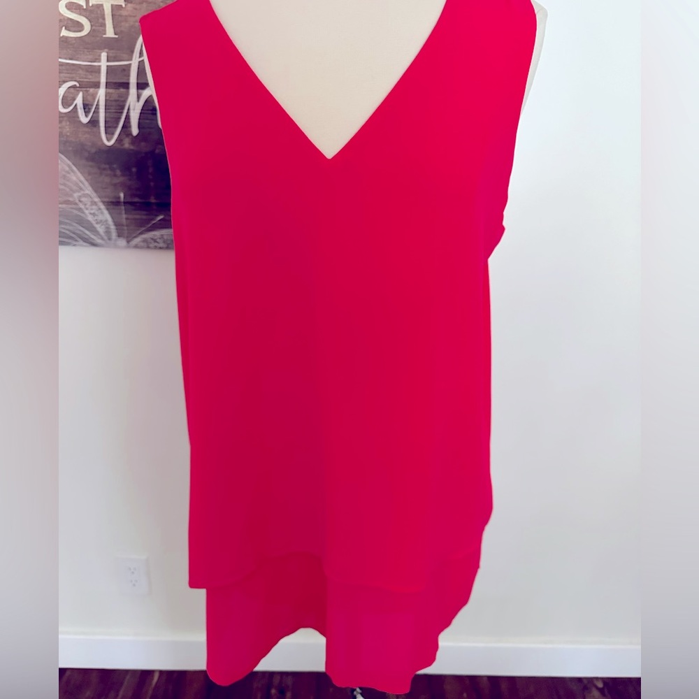 NWT MICHAEL Michael Kors “geranium color” top XL